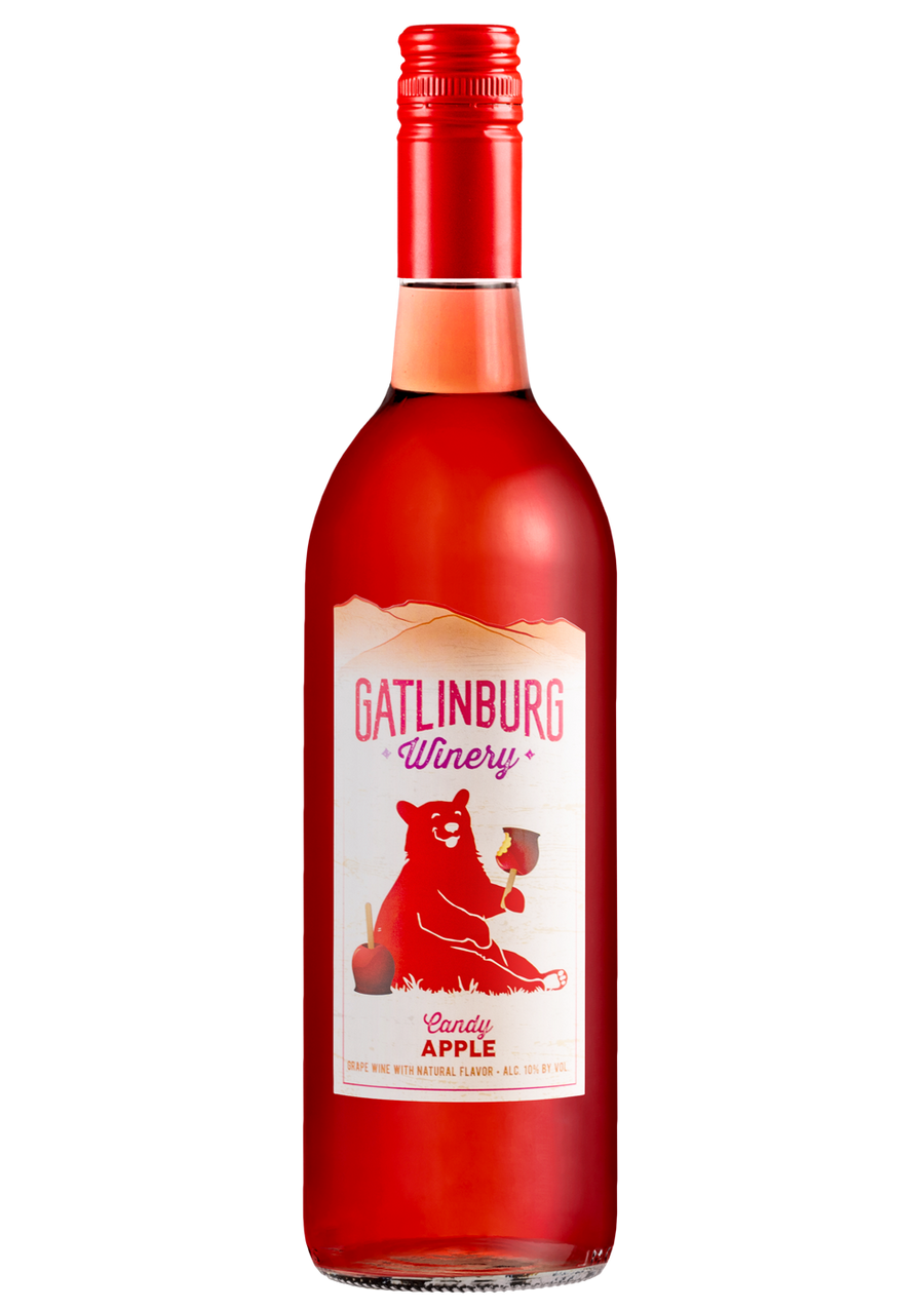 Candy Apple wine bottle