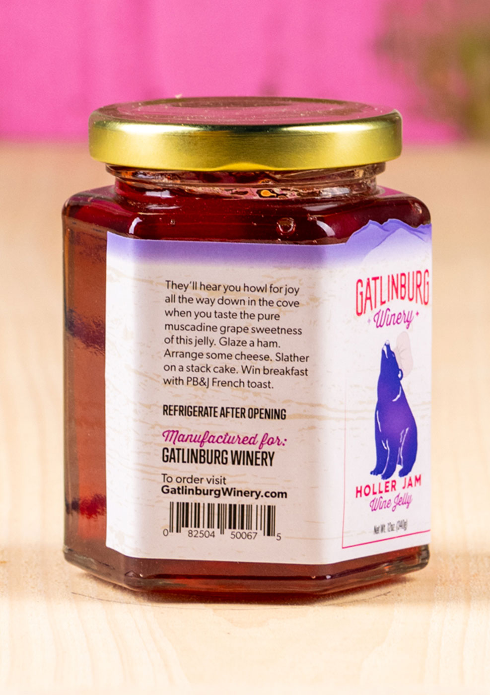 Holler Jam Wine Jelly